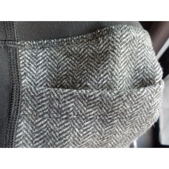 Old Navy Ponte Legging Pants Gusseted Black Gray Herringbone Womens - Picture 5 of 5